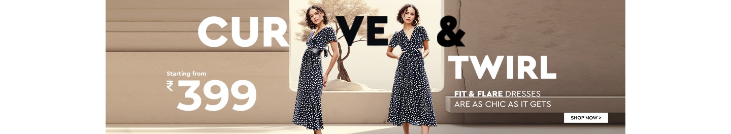 Fit & Flare Dress Starting from MRP 399